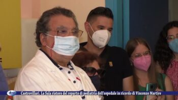 Castrovillari La Sala ristoro del reparto di pediatria dell’ospedale in ricordo di Vincenzo Martire