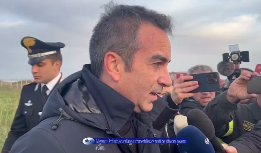 Migranti Occhiuto, sciacallaggio strumentalizzare morti per attaccare governo 8 marzo 2023