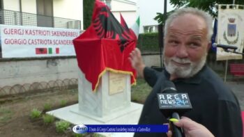 Il busto di Giorgio Castriota Scanderbeg installato a Castrovillari