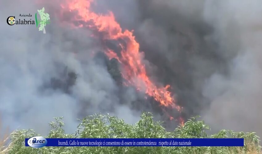 Incendi Gallo le nuove tecnologie ci consentono di essere in controtendenza