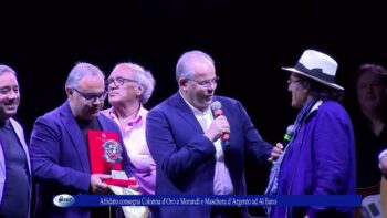 Affidato consegna Colonna d’Oro a Morandi e Maschera d’Argento ad Al Bano