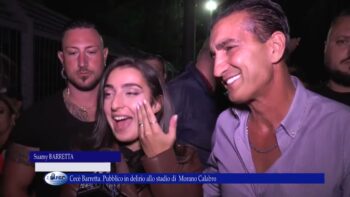 Cecè Barretta Pubblico in delirio allo stadio di Morano Calabro