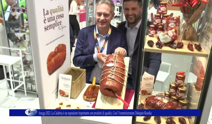 Anuga 2023. Ultimo giorno. La Calabria è un espositore importante con prodotti di qualità