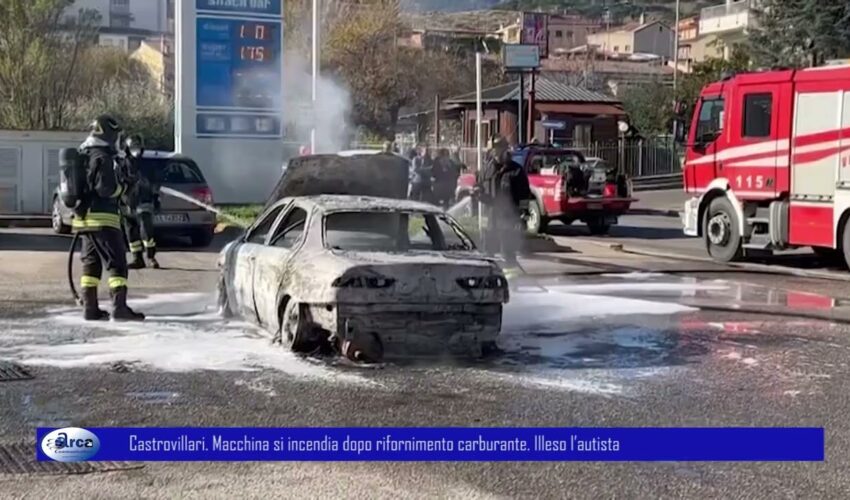 Castrovillari Macchina si incendia dopo rifornimento carburante Illeso l’autista