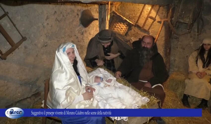 Suggestivo il presepe vivente di Morano Calabro nelle scene della natività