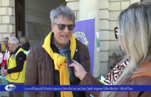 Le uova di Pasqua dell’Ail anche in piazza a Castrovillari con i soci Lions Castello Aragonese