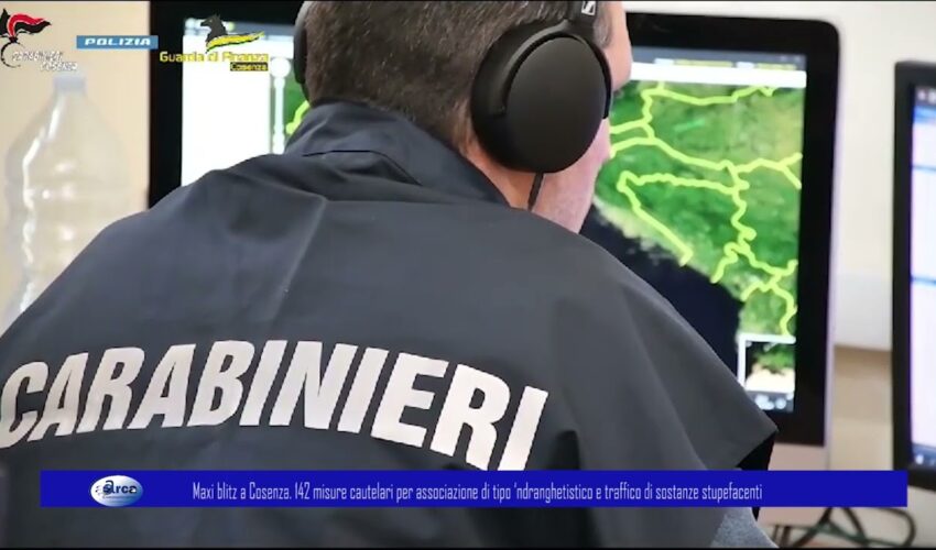 Maxi blitz a CS.142 misure cautelari per associazione di tipo ‘ndranghetistico e di stupefacenti