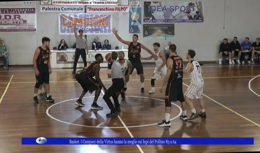 Basket I Campani della Virtus hanno la meglio sui lupi del Pollino 83 a 64