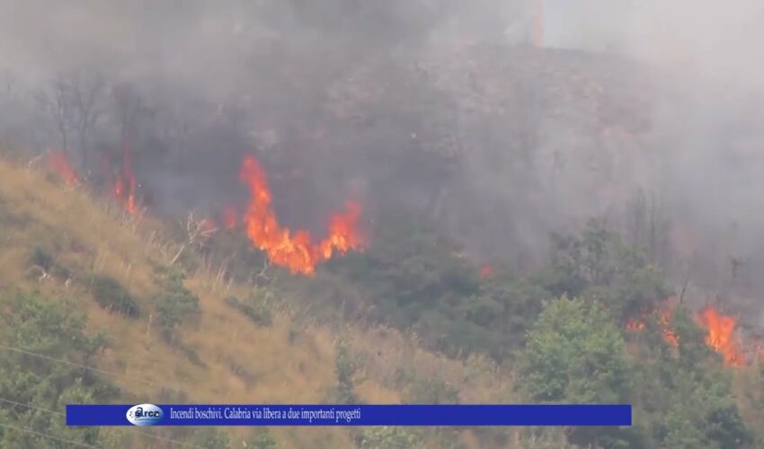 Incendi boschivi Calabria via libera a due importanti progetti