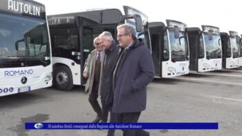 30 autobus ibridi consegnati dalla Regione alle Autolinee Romano